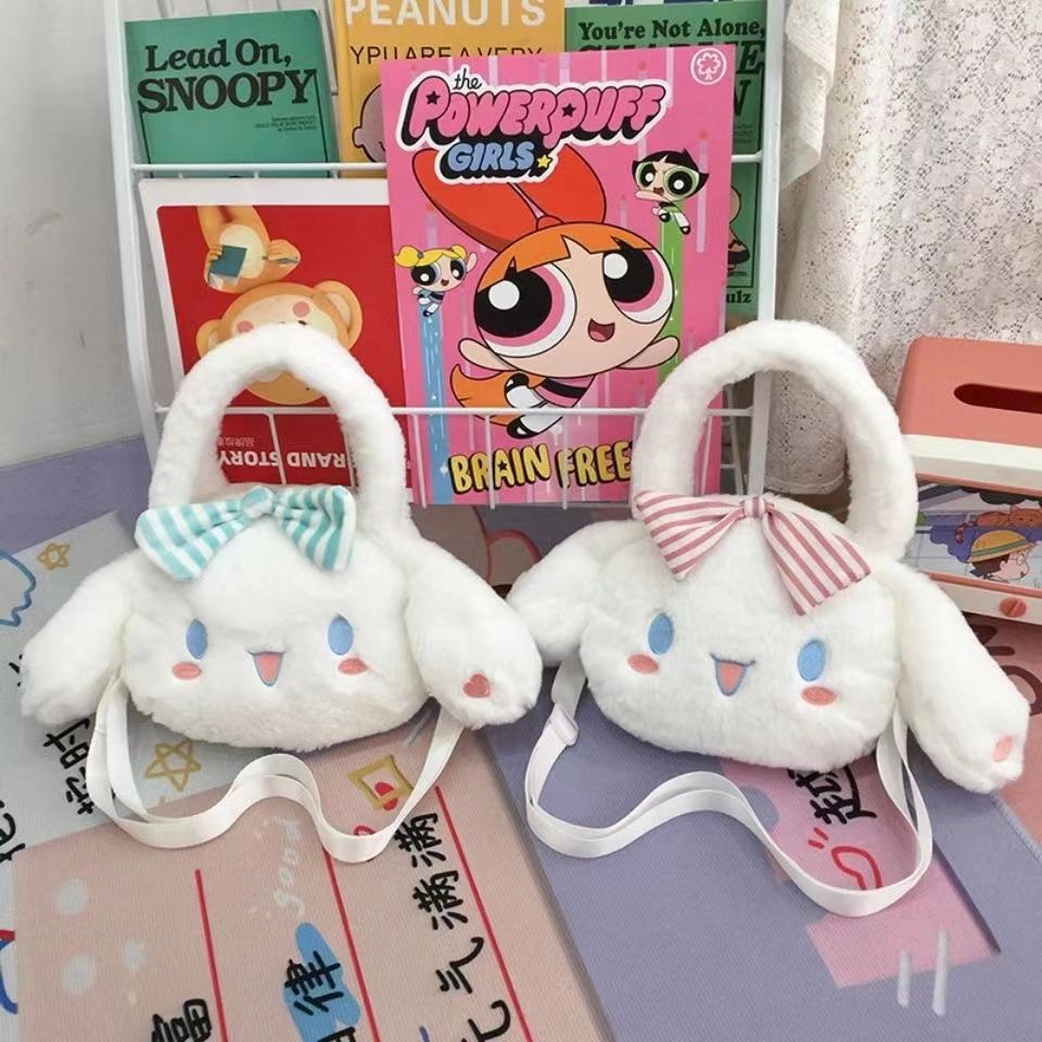 原創日系ins新款可愛學生jk手提斜跨包毛絨包包玉桂狗大容量日常