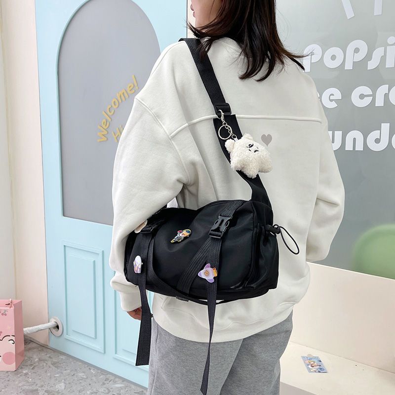 Japanese Harajuku Large Capacity Mailman Bag Male ulzzang Korean INS Retro Versatile Couple Crossbody Bag Female