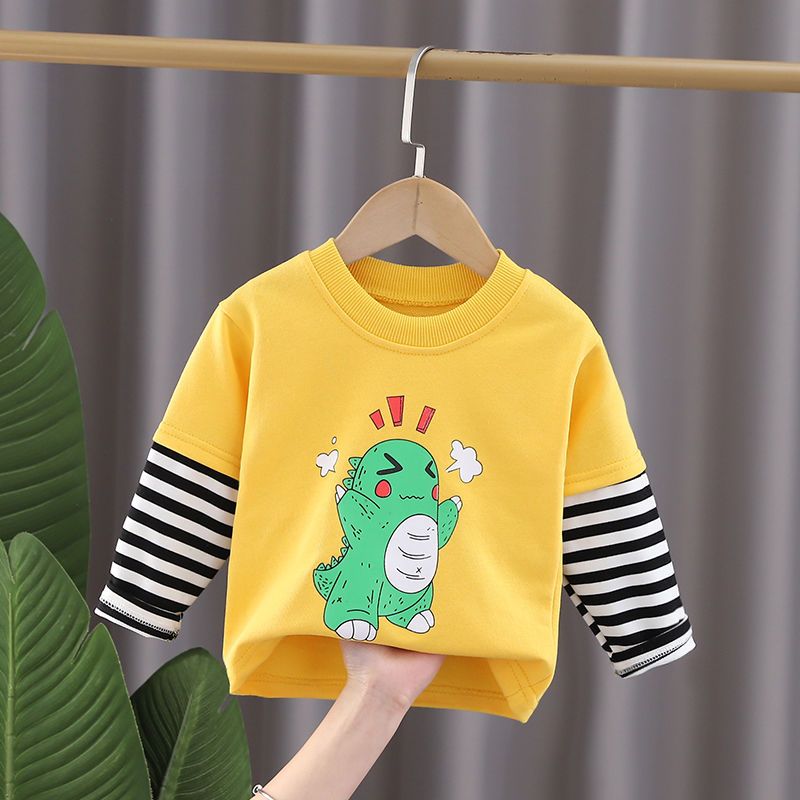 Boys and girls sweater spring  new children's spring and autumn clothes baby long-sleeved middle and small children's top fashion