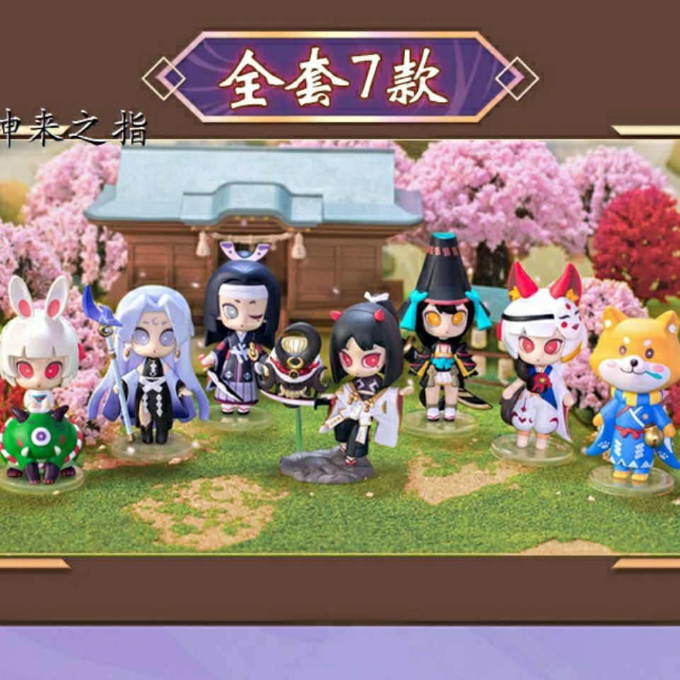 正版阴阳师盲盒手办公仔第二2弹现世奇趣盒蛋妖刀姬鬼切泷夜叉姬