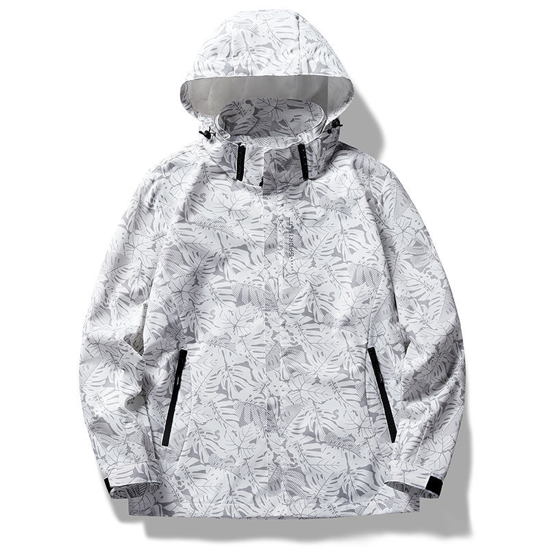 Waterproof windproof jacket outdoor mountaineering jacket 2022 spring new outdoor sports couple camouflage windbreaker