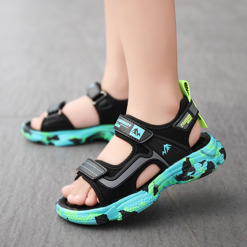 新款夏季男童凉鞋防滑儿童沙滩鞋防臭软底中大童休闲鞋子ABC
