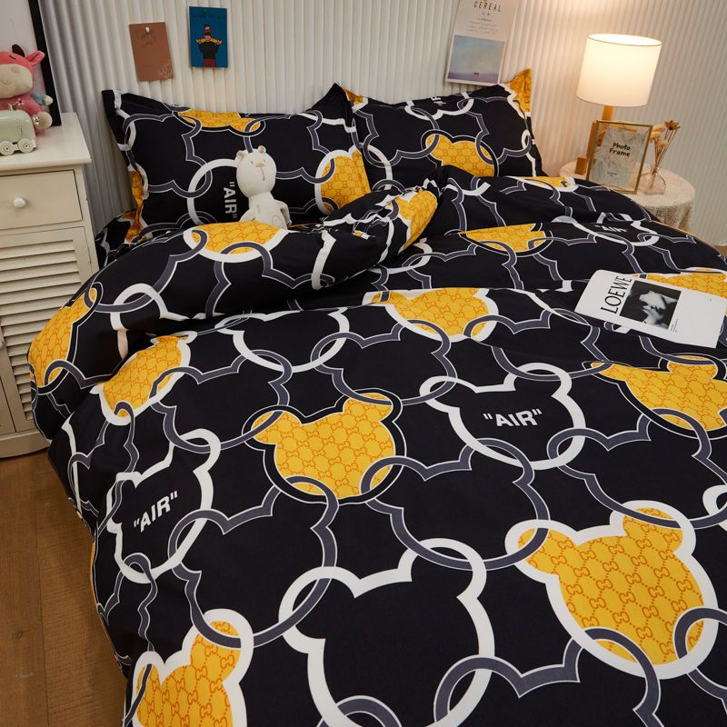 Astronaut ins wind quilt cover 4-piece bedclothes washable cotton sheet quilt cover 1.5 student dormitory 3-piece set