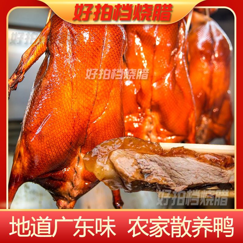 广东烧鸭 烧腊美食粤菜经典菜加热即食 现烧批发零售茶餐厅供应