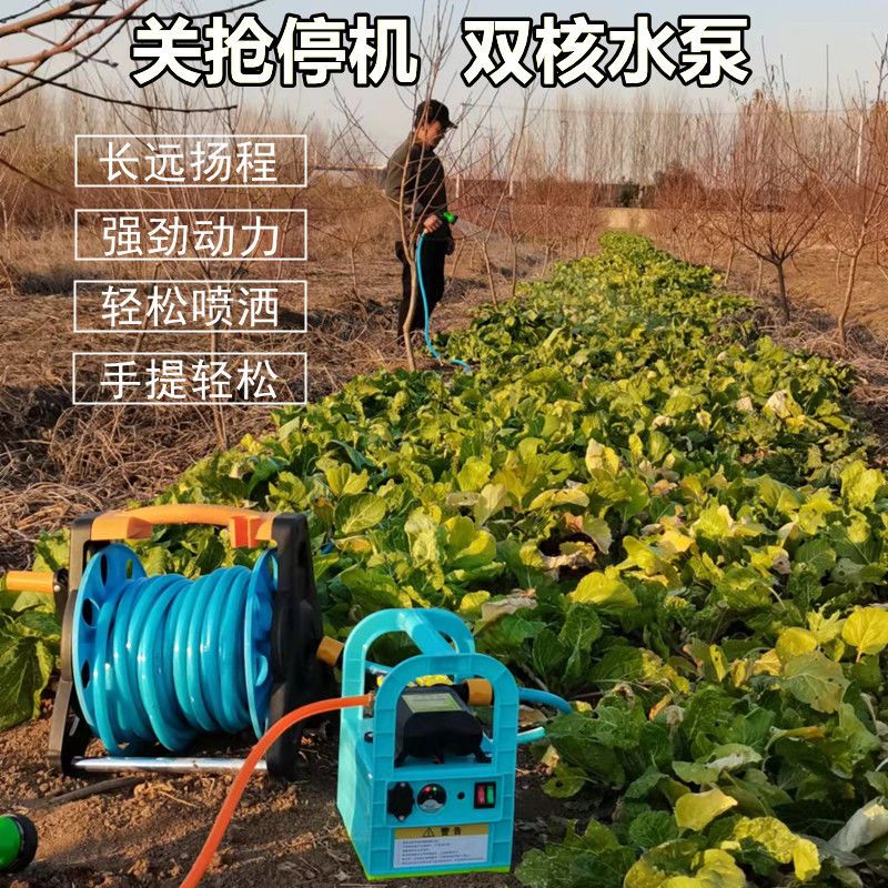 家用抽水泵浇菜神器锂电池高压泵小型户外抽水机自吸泵手提喷雾器