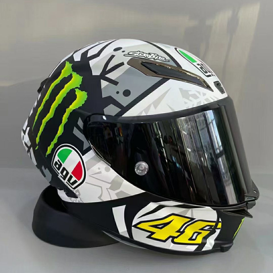 agv pista gpr单钉烤漆全盔鬼爪魔爪机车涂鸦赛车限量款agv头盔