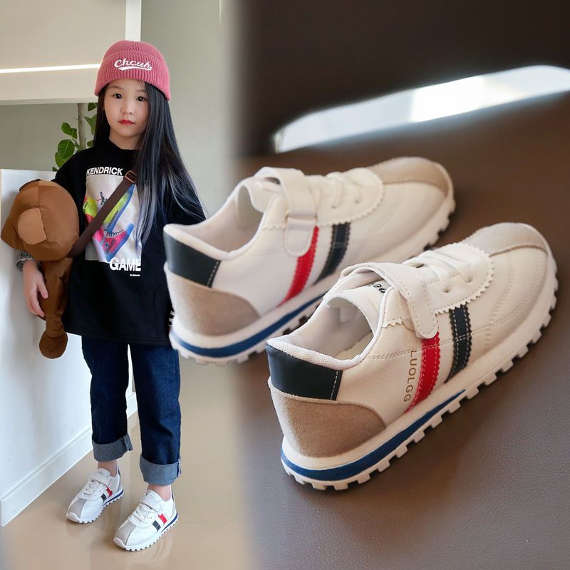 Girls' sneakers 2022 spring new soft-soled princess shoes foreign style super light and easy Forrest Gump shoes girls casual shoes