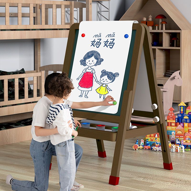 黑板写字板儿童画板磁性涂鸦板家用小学生画画板可擦写3到6岁礼物