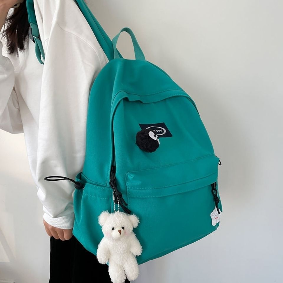The new ins sen series all-match schoolbag female students Korean version of the simple backpack junior high school large-capacity backpack male