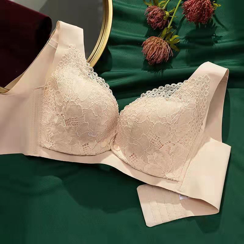 Breast feeding underwear for pregnant women gathered to prevent sagging, opened before breast feeding, special traceless bra for pregnancy, postpartum thin style