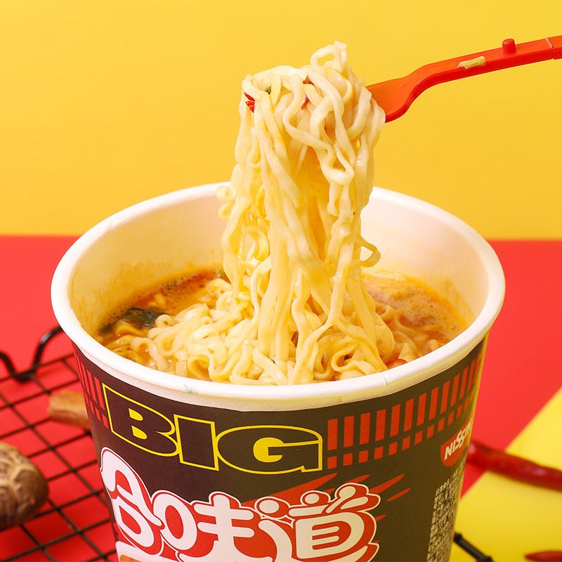 日清合味道big大杯整箱日本泡面桶装海鲜猪骨赤豚骨浓汤方便面