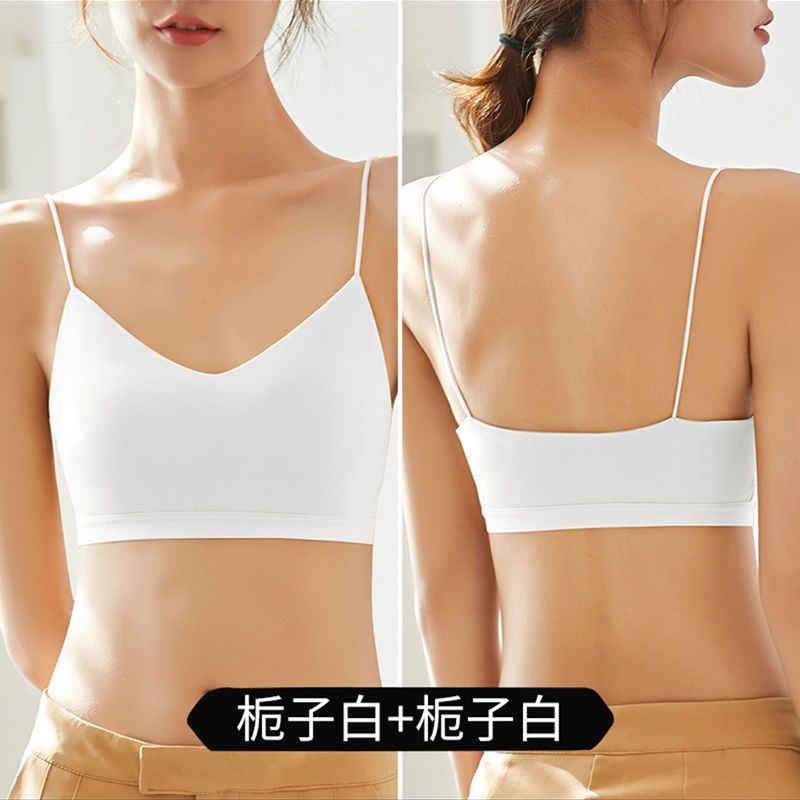 Ou Shibo 2022 spring and summer new beautiful back underwear without steel ring women's push-up bra sports vest