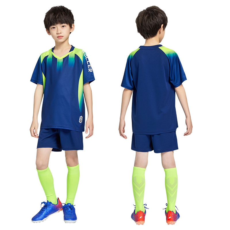 儿童足球服套装男童定制小学生比赛训练服幼儿园运动服装球衣服女