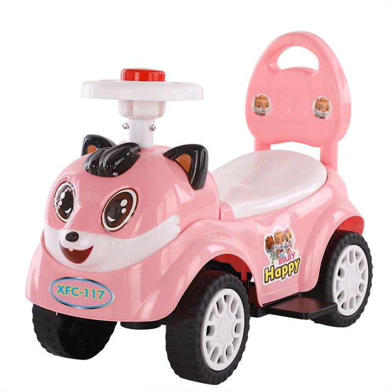儿童扭扭车 1-3岁男女宝宝滑行车助步四轮玩具车音乐可坐摇溜溜车
