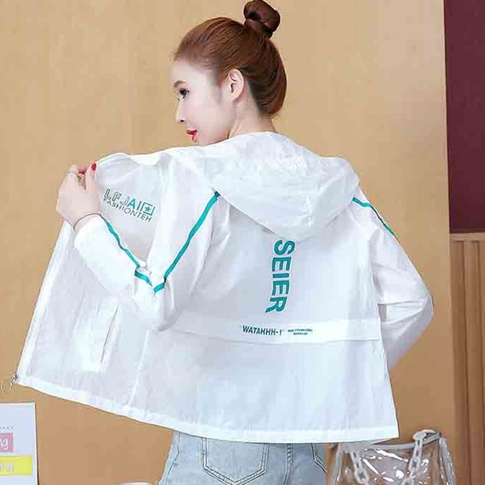 Sun protection clothing for women  summer new fashion long-sleeved women's short style sun protection clothing for small people versatile thin coat