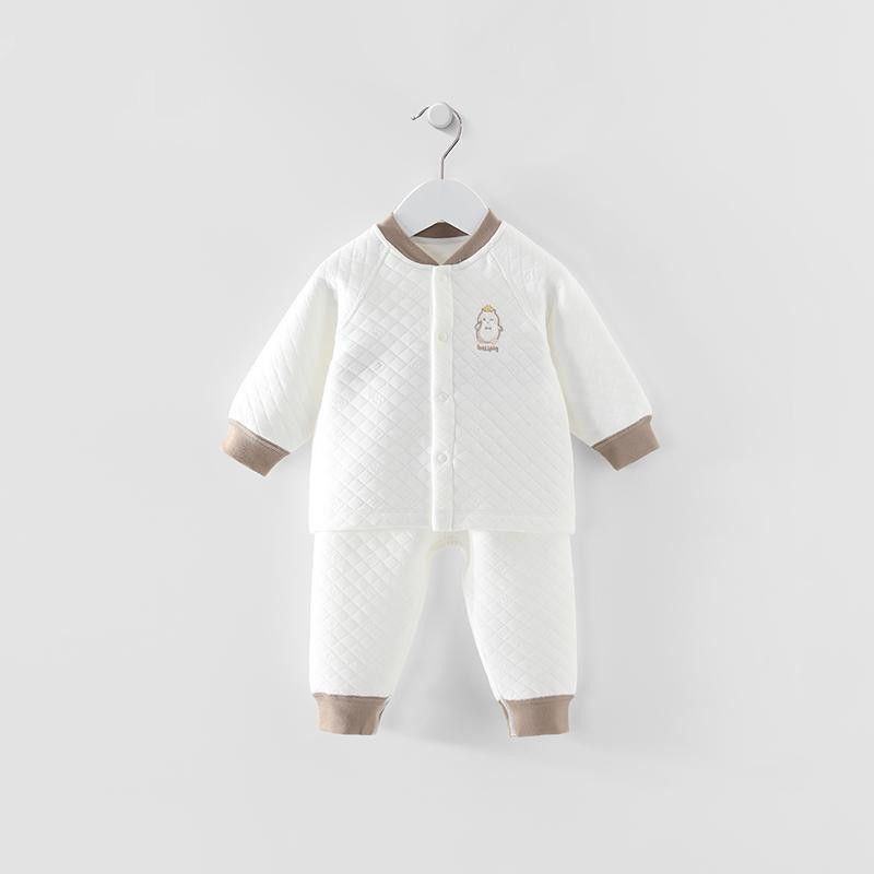 Baby thermal underwear set thickened male and female baby autumn two-piece set newborn clothes pajamas cotton autumn