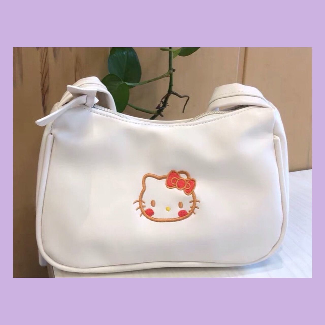 原創自製軟妹凱蒂貓刺繡單肩腋下包hellokitty蘿莉百搭jk手提包