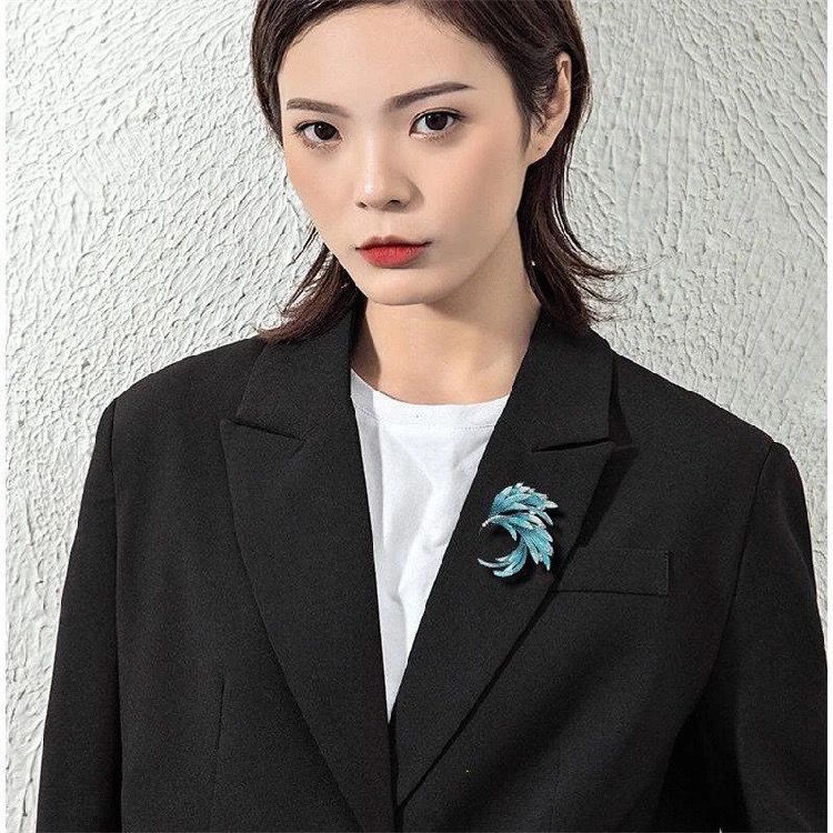 Elegant Vintage Phoenix Brooch With Gradient Enamel And Crystals_voghion.com