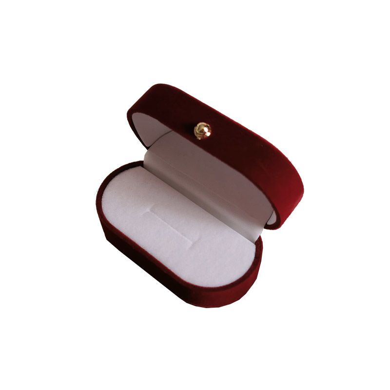 「送人精美包装」耳钉盒法式宫廷风便携复古绒面绒布戒指首饰盒