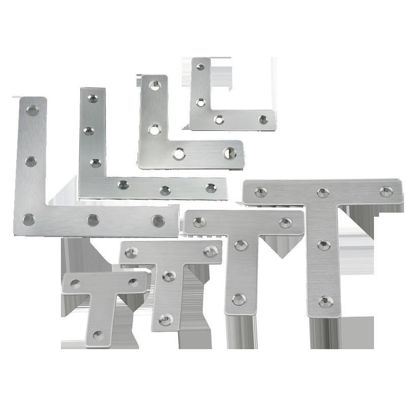 不锈钢角码T型L型家具连接件角铁90度直角 木板固定件连接码铁片