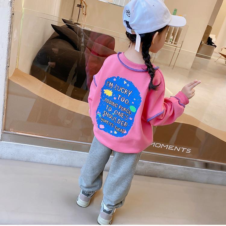 Girls suit spring  new children's clothing small and medium-sized children's Korean fashion spring and autumn models baby girl cute two-piece set