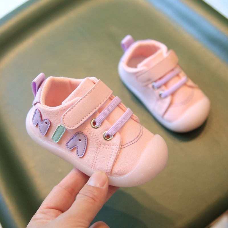 春秋款宝宝学步鞋低帮超软底婴儿布鞋子魔术贴小童1-3岁2022春季4