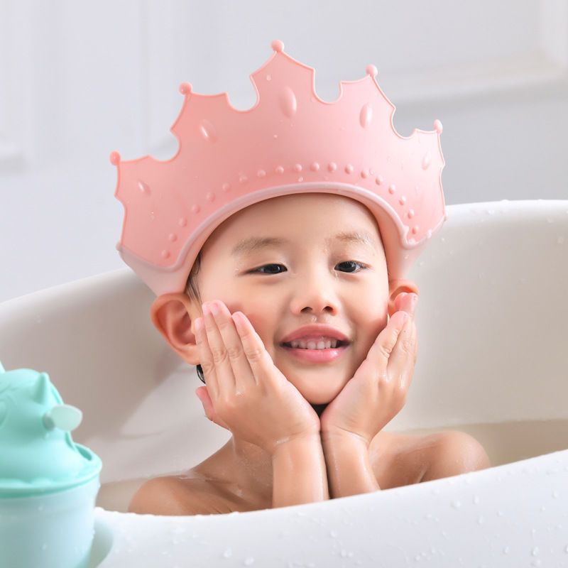 宝宝洗头帽防水护耳儿童洗发帽婴幼儿洗澡洗头神器可调节硅胶浴帽