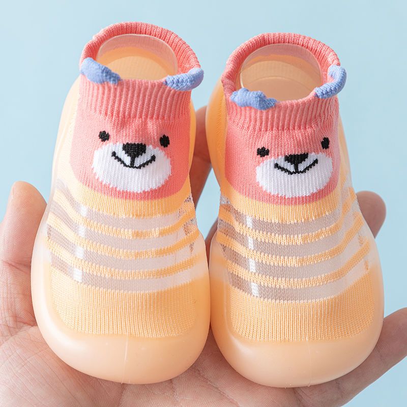 Summer 0-3 years old baby shoes children's ice silk mesh toddler shoes for men and women non-slip soft bottom breathable indoor and outdoor