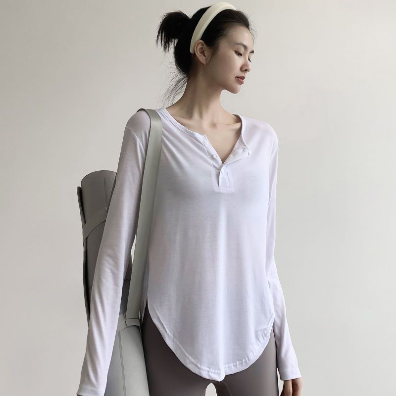 運動上衣女長袖薄款跑步速乾衣可外穿加大碼瑜伽服顯瘦專業健身衣