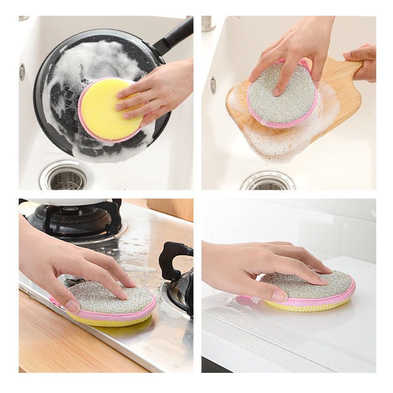 洗碗海绵元宝巾洗碗布厨房用品清洁刷锅刷碗神器洗碗海绵块魔力擦
