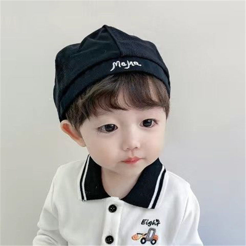 Children's hat spring and autumn reverse wear a cap with a duck tongue, boys' forward hat, girls' hip-hop beret, baby top hat, sun visor