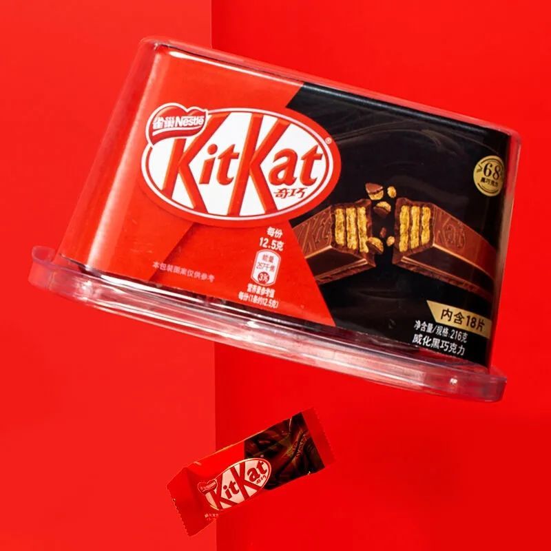 雀巢奇巧kitkat威化牛奶白巧克力黑巧克力碗装休闲零食216g下午茶