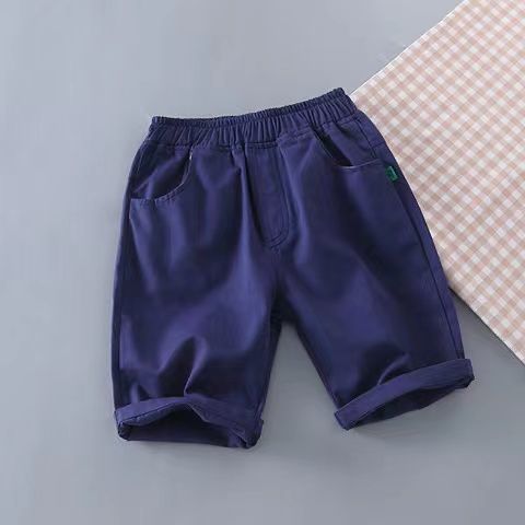Boys' cotton shorts 2022 new small and medium boys loose casual five-point fashion tooling all-match trendy pants