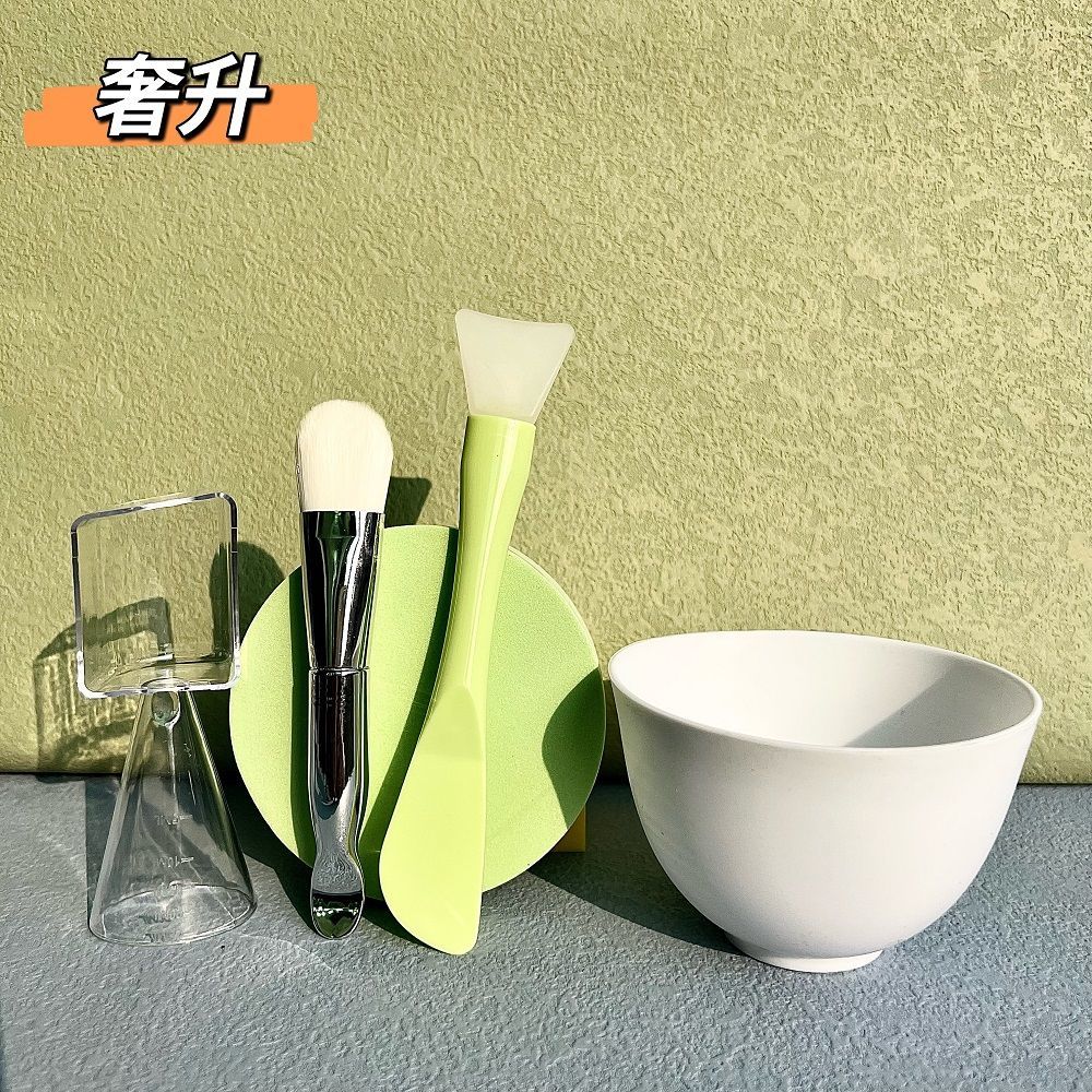 Beauty Silicone Mask Bowl Set Spoon Beauty Salon Special Membrane Bowl Soft Hair Mask and Brush Spa Tools