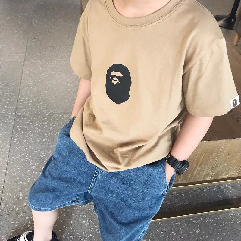 Children's T-shirt 2022 summer new Japanese children's clothing baby short-sleeved top boy's t-shirt cotton half-sleeved baby summer clothing