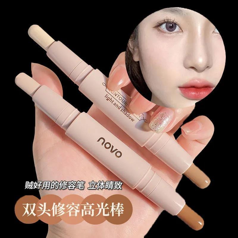 NOVO修容棒防水高光陰影一體臉部淚溝提亮啞光鼻影修容筆新手學生