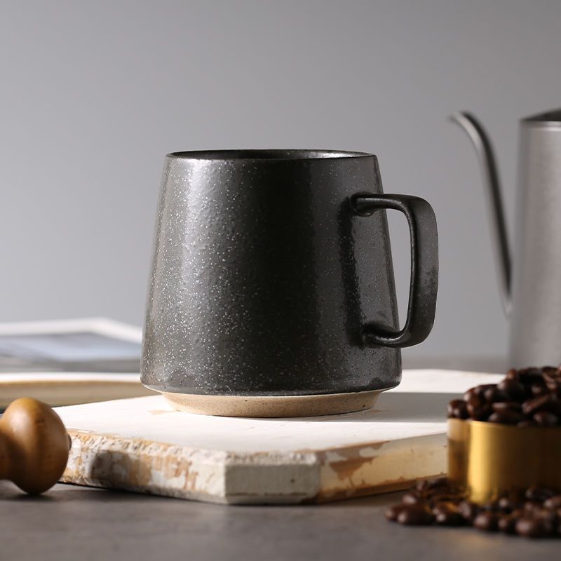 复古陶瓷马克杯日式咖啡杯碟套装杯子ins高颜值高档咖啡下午茶杯