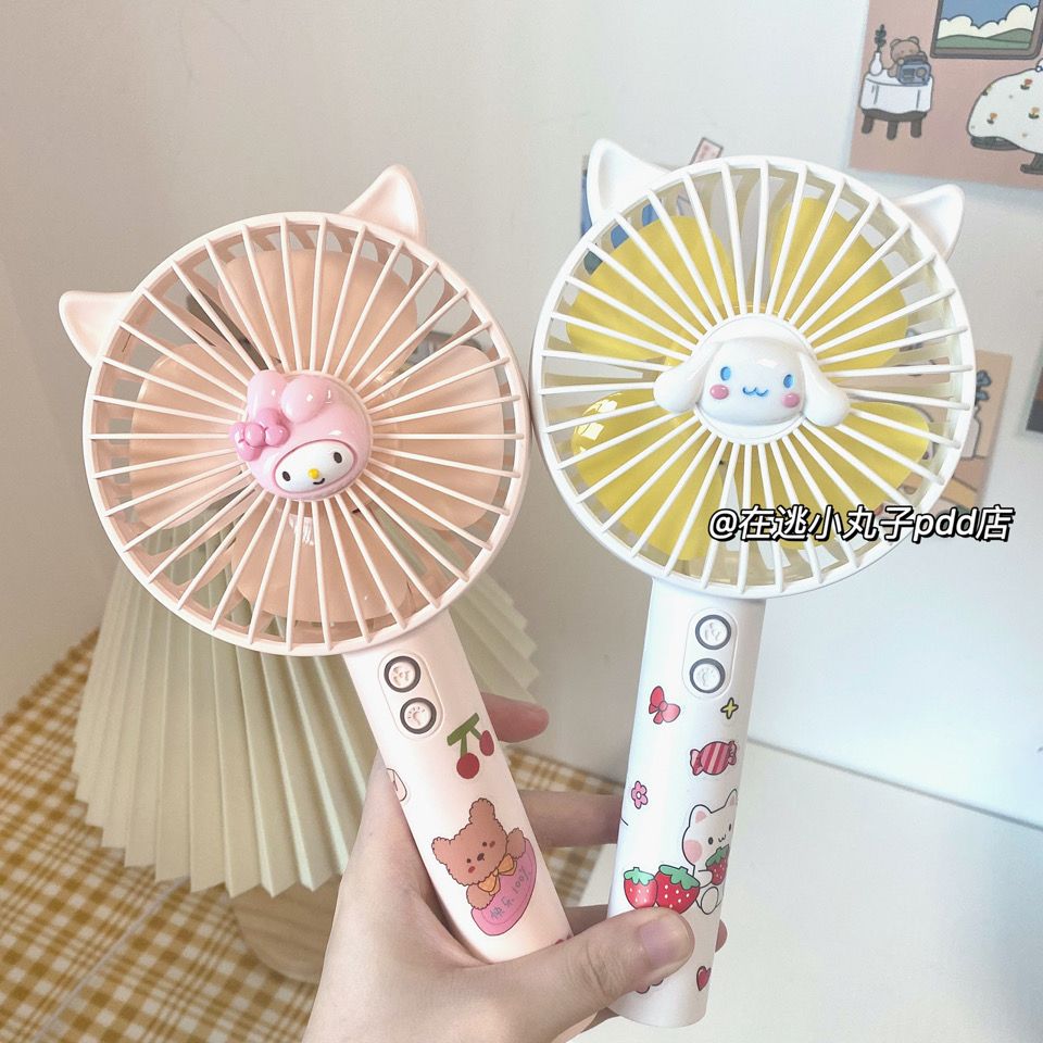 Jade Dog Small Fan Small Student Portable Mini Handheld Silent Office Dormitory Rechargeable USB Fan