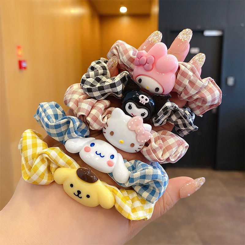玉桂狗HelloKitty庫洛米三麗鷗大腸發圈頭繩髮飾小皮筋送給男朋友