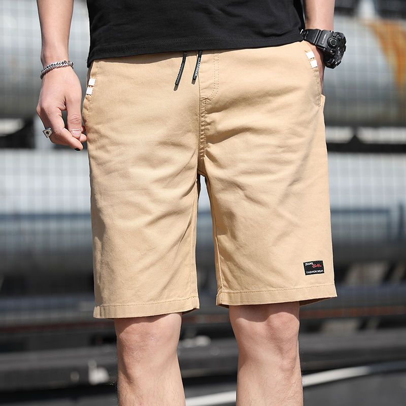 Summer new shorts men's casual sports men's thin cropped pants beach pants loose pants men's big shorts