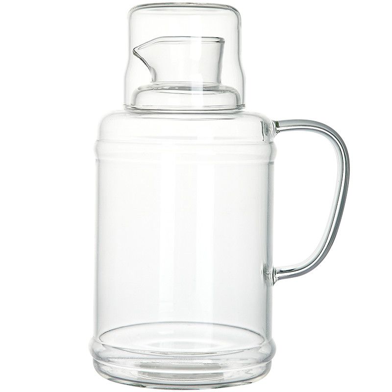 青苹果玻璃冷水壶家用大容量耐热高温冰箱储水瓶凉白开杯夏果汁壶