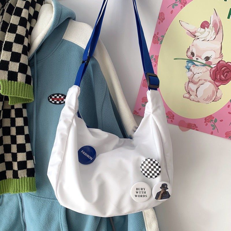 2022 new Klein Blue dumpling bag Japanese Harajuku women's versatile Korean fashion literature and art RETRO One Shoulder Messenger Bag