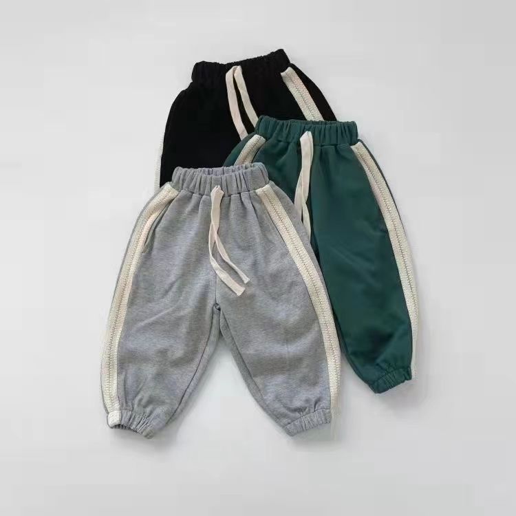Self-retention~soft skin feeling~2022 spring and summer children's sports pants Korean boys and girls casual pants casual harem pants