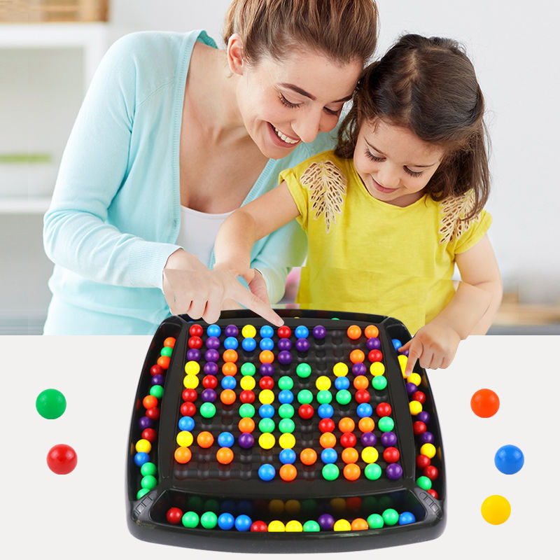 消消乐彩虹球珠子棋盘玩具亲子互动游戏桌面对对碰益智儿童玩具