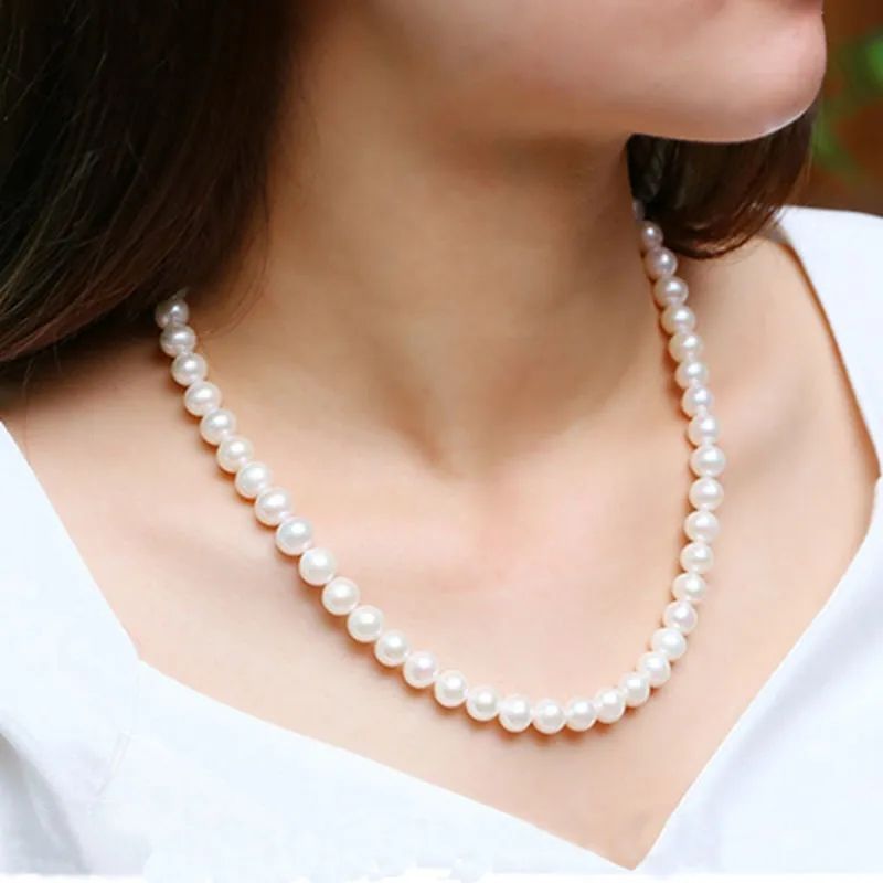 珍百丽天然淡水异形螺纹珍珠项链女饰品串珠气质高级感送妈妈婆婆