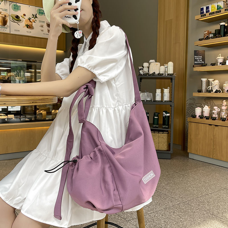日系ins原宿大容量包包女2022新款韓版學生斜挎包可愛少女單肩包