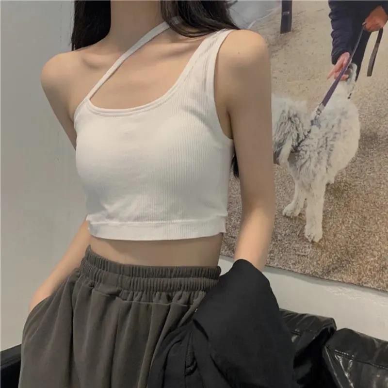 秋季新款吊帶背心女帶胸墊外穿內搭設計感打底性感美背氣質上衣潮