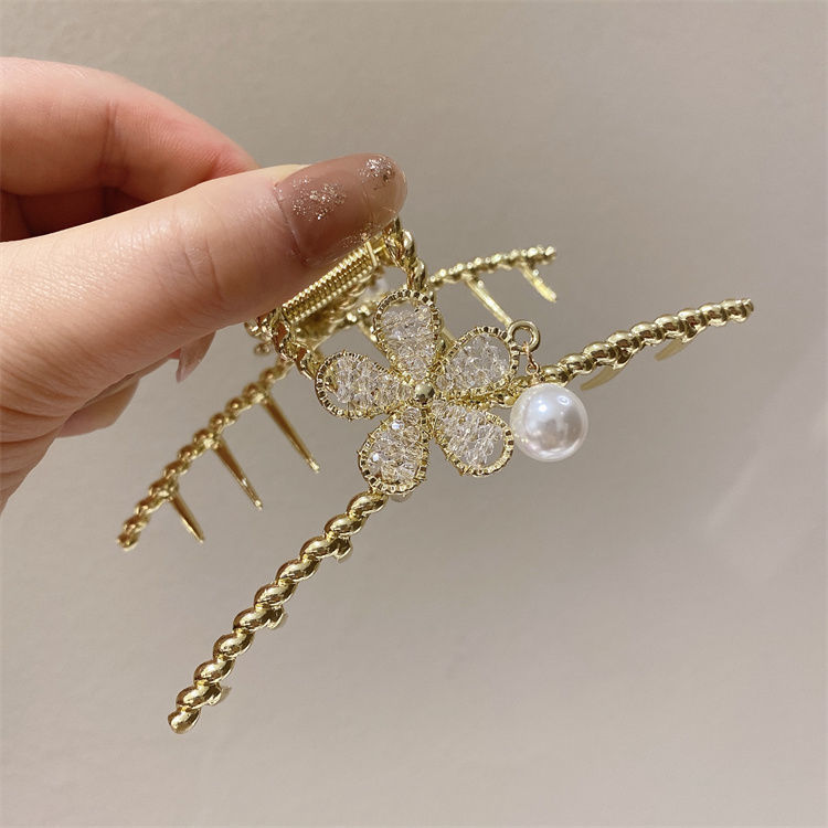 Flower Clip large hairpin back hairpin spring and summer  new net red girl hair accessories hair clip