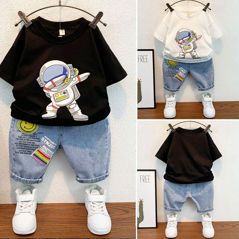 男童夏裝套裝兒童短袖韓版潮童裝炸街兩件套2022新款男孩帥氣衣服