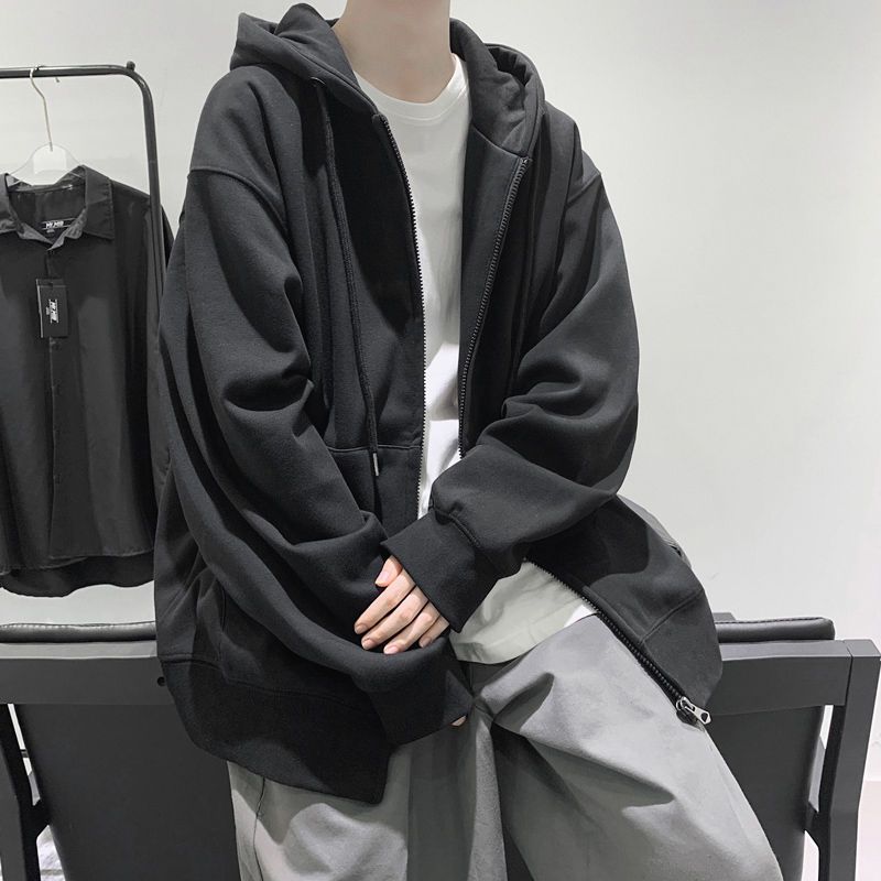 開衫衛衣男女設計感小眾春秋潮牌寬鬆運動衣服連帽上衣春季外套男